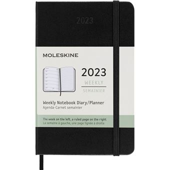 Agenda scolaire Moleskine 2022 2023 Semainier format de poche Rigide Noir