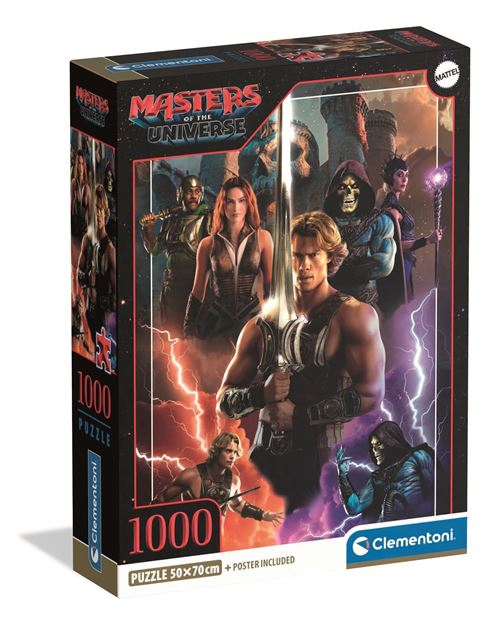 Puzzle 1000 pièces Clementoni Masters of the Universe Movie