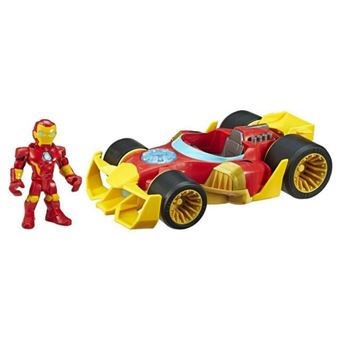 Véhicule Super Heroes Adventures Marvel avec figurine Iron Man