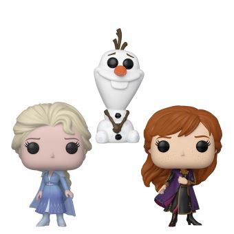 Pack de 3 Figurines Funko Pop Disney Frozen La Reine des Neiges 2
