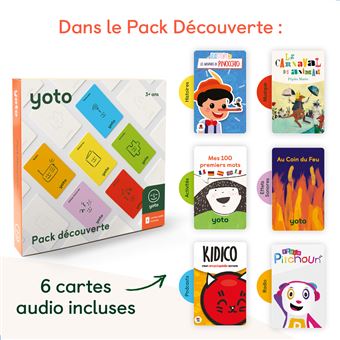 Pack découverte Yoto 6 Cartes audio incluses