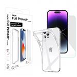 Pack Coque Moxie pour iPhone 14 Pro Max Transparent + Verre trempé 2.5D