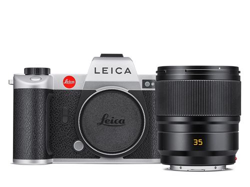 Appareil photo Hybride Leica Argent + Objectif Summicron-SL 35mm f/2 ASPH