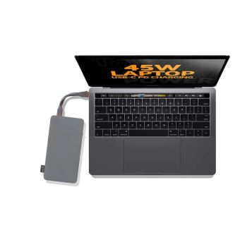3€45 sur Batterie Externe 20000mAh pour Laptop et MacBook USB-C 100W  Swissten Gris - Batterie externe - Achat & prix