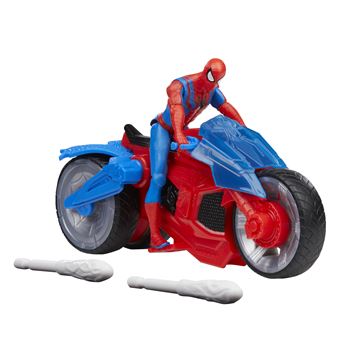Figurine Spiderman avec Moto 10 cm