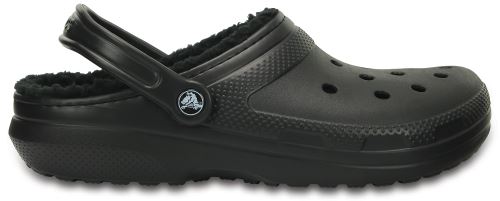 Fuzzy store crocs black