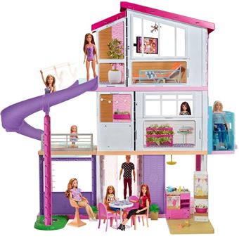 Barbie - coffret barbie maison de reve, poupees