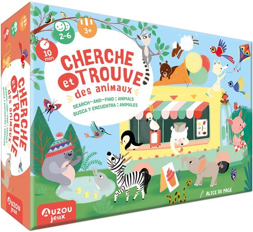 Jeu d'ambiance Auzou Cherche et Trouve Les Animaux du Monde