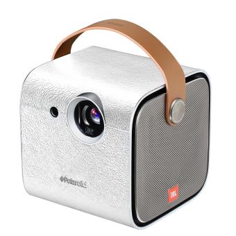Vidéoprojecteur portable DLP Polaroid VP07 Android WiFi Blanc avec Enceinte JBL - 1