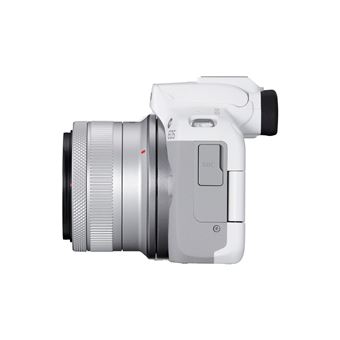 Canon EOS R50 - Appareil photo numérique - sans miroir - 24.2 MP - APS-C - 4K / 30 pi/s - 2.5x zoom optique objectif RF-S 18 - 45 mm F4.5 - 6.3 IS STM - Wi-Fi, Bluetooth - blanc