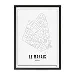 Affiche Wijck 30 x 40 cm Le Marais