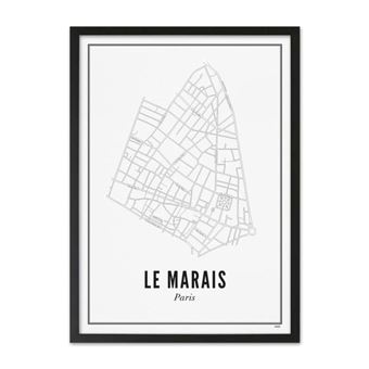 Affiche Wijck 30 x 40 cm Le Marais