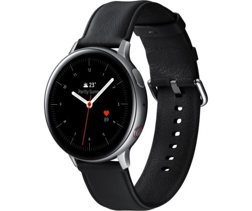 Samsung - Montre Galaxy Watch Active 2 4G - Acier 44 Mm - Argent Glacier - Version Française