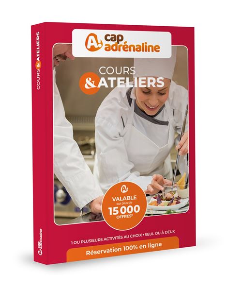 Coffret cadeau Cap Adrénaline Cours & Ateliers