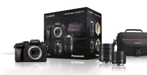Pack Appareil Photo Hybride Panasonic Lumix G7 + Objectif Panasonic Lumix G Vario 14-140Mm F/3,5-5,6 + Panasonic Optique Lumix 25 Mm F/1-7 Asph O.I.S Noir + Housse Lumix G Noir