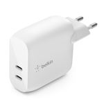 Chargeur secteur 2 ports USB-C 40 Watts Belkin Blanc