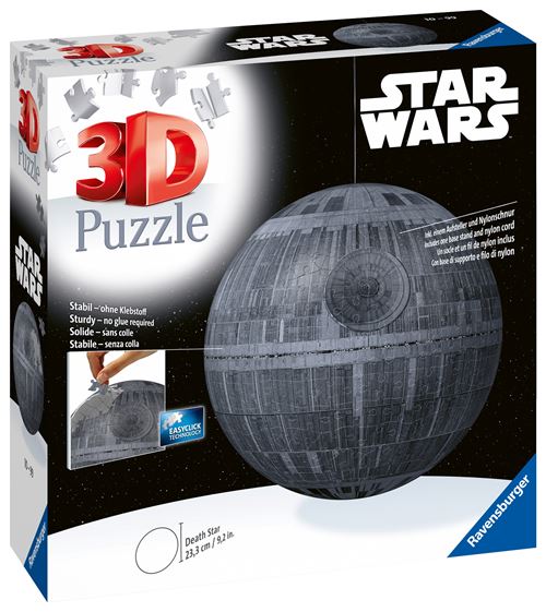 Puzzle 3D Ravensburger Ball 540 pièces Etoile de la mort Star Wars Puzzle 3D Ravensburger Ball 540 pièces Etoile de la mort Star Wars