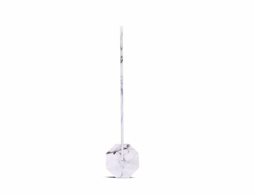 Lampe de bureau Gingko Octogone Marble Blanc