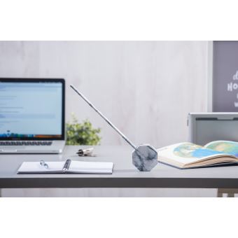 Lampe de bureau Gingko Octogone Marble Blanc