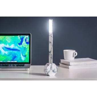 Lampe de bureau Gingko Octogone Marble Blanc