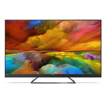 Sharp 55EQ3EA - Classe de diagonale 55" EQ Series TV LCD rétro-éclairée par LED - Smart TV - Android TV - 4K UHD (2160p) 3840 x 2160 - HDR - Quantum Dot - noir