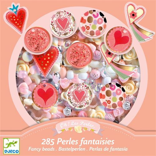 Djeco Multicolore Création Perle Et Bijou Cœurs