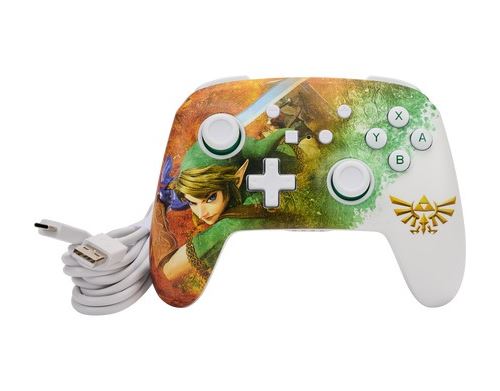 Manette sans fil améliorée PowerA pour Nintendo Switch Link Watercolor