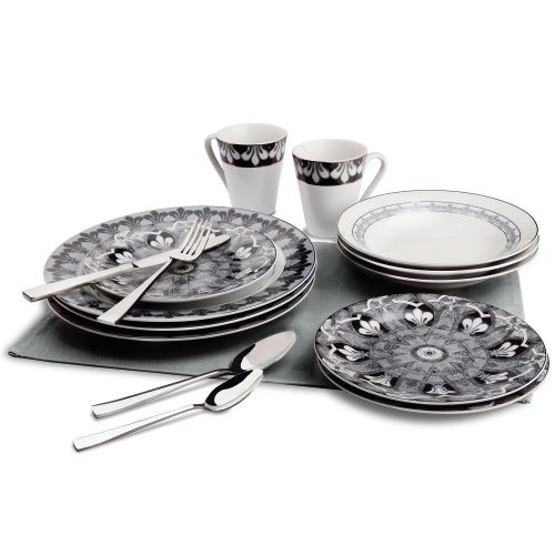 Paris Prix - Service De Table 72 Pièces royauté Blanc