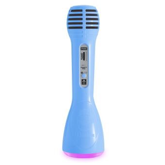 Microphone tout en un Bluetooth BigBen avec effets sons et lumières Bleu