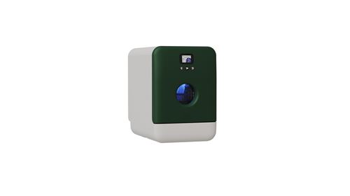 Mini lave-vaisselle DAAN TECH Compact 34 cm Blanc et Vert de chrome