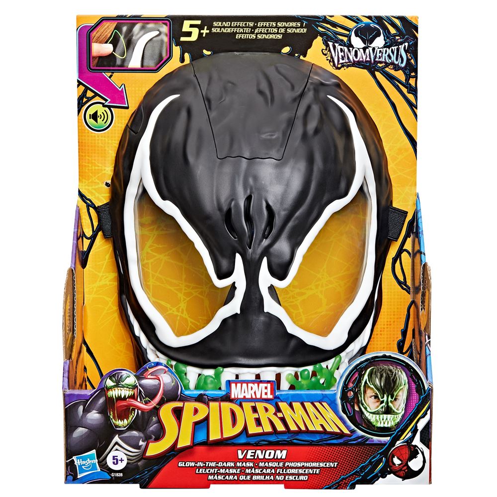 Masque Spider-Man Phosphorescent Avec Sons Et Lumières – Hasbro Marvel – Dès 5 Ans