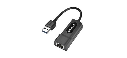 Adaptateur USB 3.0 vers Ethernet RJ-45 On Earz Mobile Gear 15 cm Noir