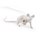 Lampe à poser Seletti Souris couchée 1 W Blanc