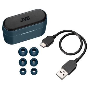 Ecouteurs sans fil JVC HA-A9T-A-E Bluetooth True Wireless Bleu