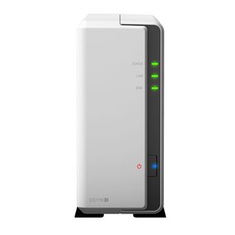 Serveur NAS Synology DiskStation DS119j 1 baie 256 Mo Blanc