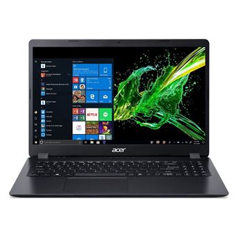 Pack PC Portable Acer Aspire 3 A315-56-39QA 15,6" Intel Core i3 8 Go RAM 256 Go SSD Noir + Souris optique sans fil + Housse