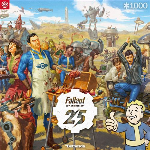 Good Loot Gaming Puzzle Fallout 25th Anniversary Puzzles Game Artwork for Adults Teens 1000 Piece Puzzle Game Puzzles Inspired by a Computer Game 68 3x48cm
