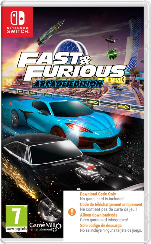 Fast and Furious Arcade Edition Code in a box Nintendo Switch