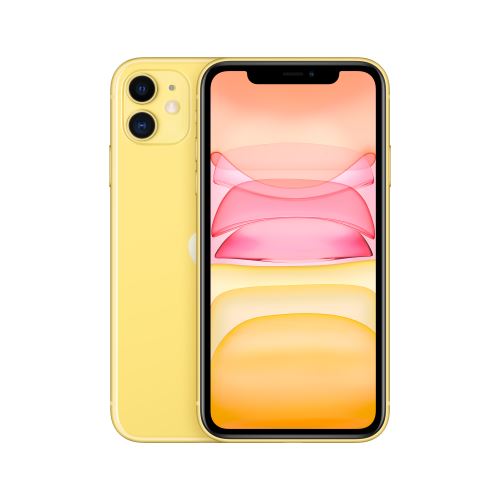 Apple iPhone 11 - 4G smartphone - double SIM / Mémoire interne 64 Go - Écran LCD - 6.1"" - 1792 x 828 pixels - 2x caméras arrière 12 MP, 12 MP - front camera 12 MP - jaune État correct - Apple reconditionné disponible sur Fnac