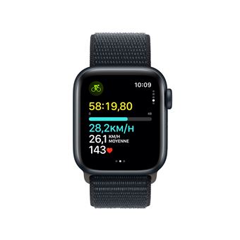 Apple Watch SE GPS, boîtier en Aluminium Minuit de 40 mm avec boucle sport Minuit