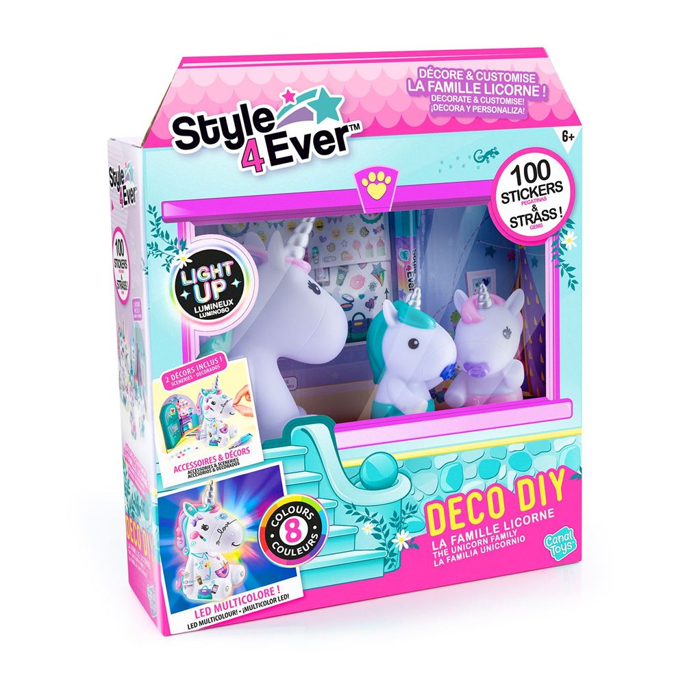 Jeu créatif Canal Toys Peluche Airbrush Licorne Cosmique
