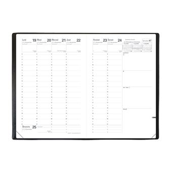 Agenda Semainier Quo Vadis Ministre Club 16 x 24 cm Gris