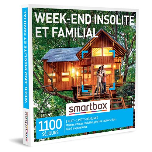 Coffret cadeau SmartBox Week-end insolite et familial