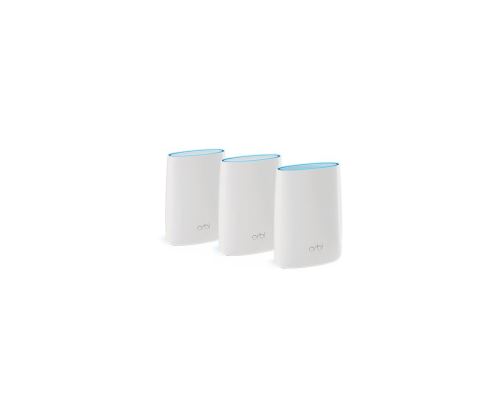 NETGEAR Orbi WiFi System RBK53S - Wifi-systeem (router, 2 verlengstukken) - tot 7500 vierkante voet - maas - GigE - 802.11a/b/g/n/ac - Tri-Band