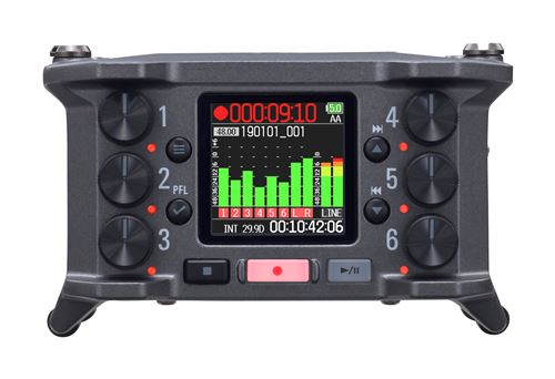 Enregistreur Audio De Terrain Avec 6 Canaux 32-Bit Zoom F6 Noir