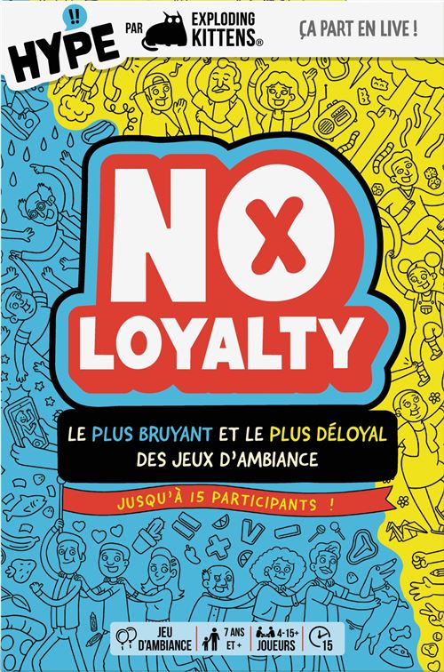 Jeu d'ambiance Asmodee No Loyalty Hype