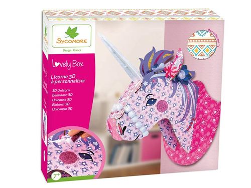 Kit créatif Au Sycomore Licorne 3D