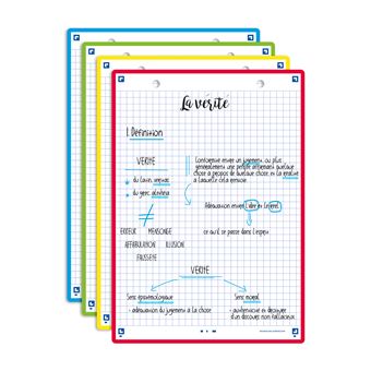 Pack de 32 Fiches de Révision Bristol 2.0 Oxford Q5 Format A5 Modèle aléatoire