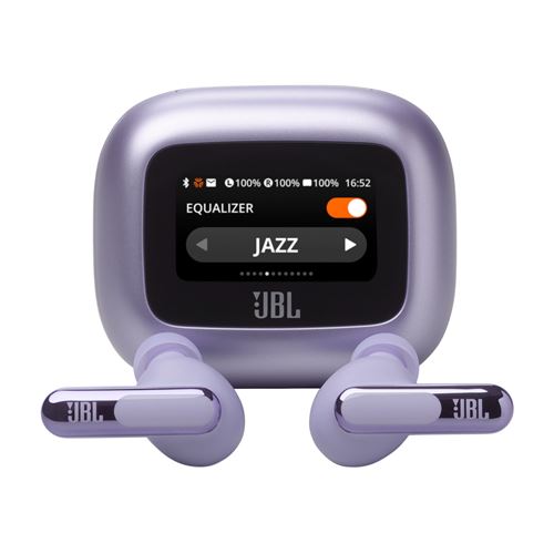 Ecouteurs sans fil Bluetooth JBL Live Beam 3 avec réduction de bruit Violet