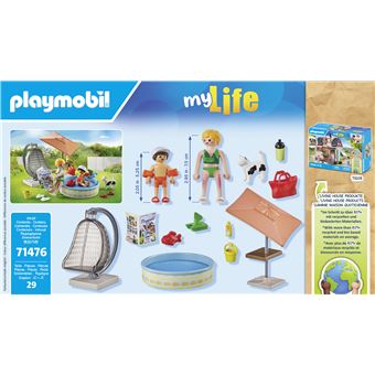 Playmobil MyLife 71476 Maman et enfant avec fauteuil suspendu